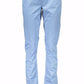 Chic Light Blue Narrow Leg Trousers