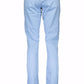 Chic Light Blue Narrow Leg Trousers