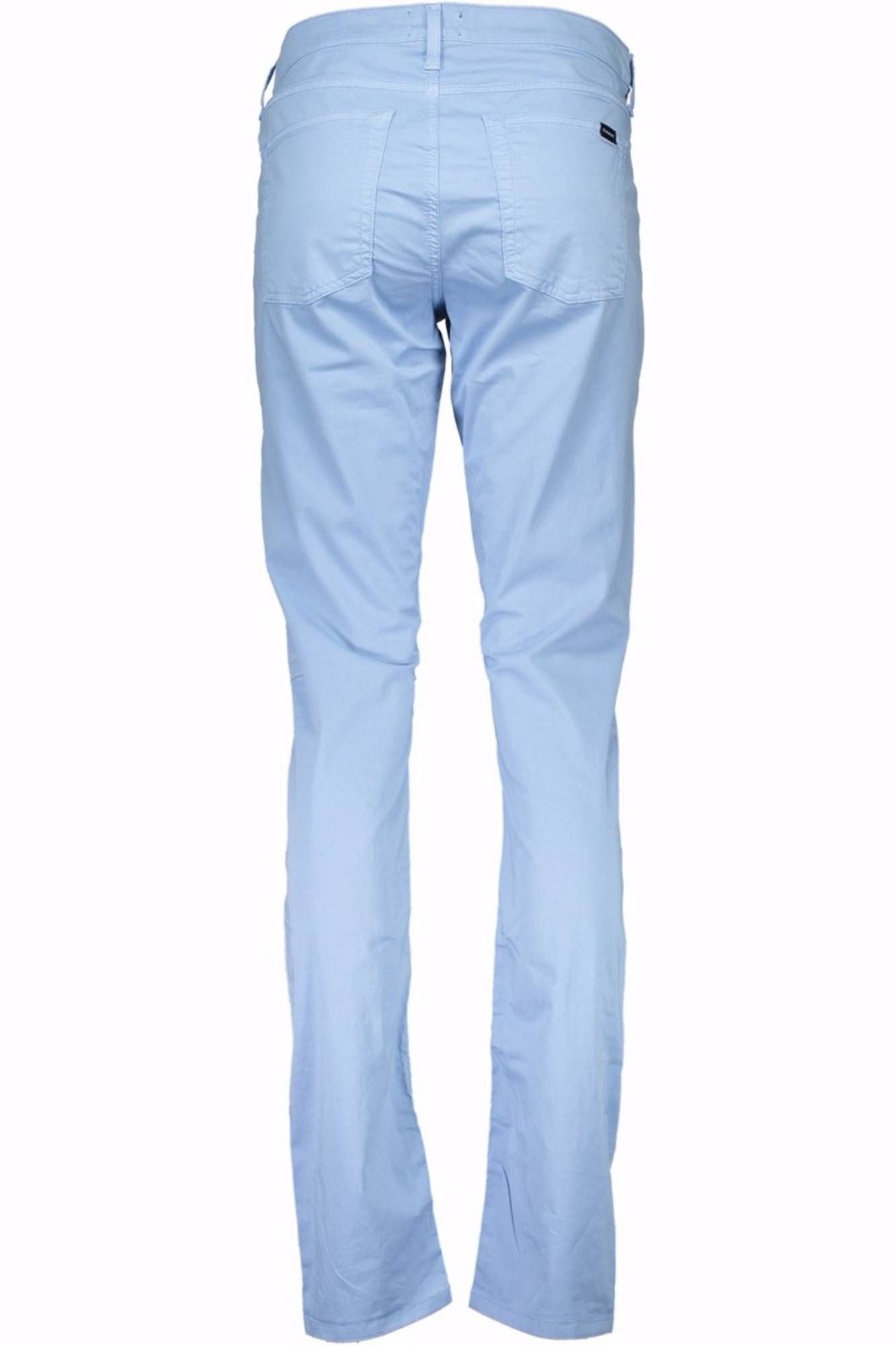 Chic Light Blue Narrow Leg Trousers