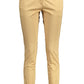 Elegant Beige Cotton Trousers