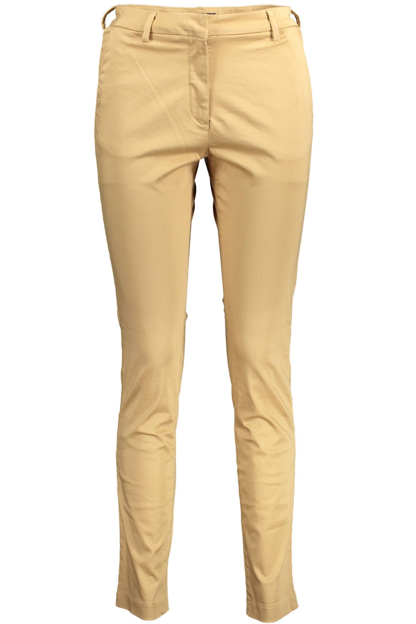 Elegant Beige Cotton Trousers