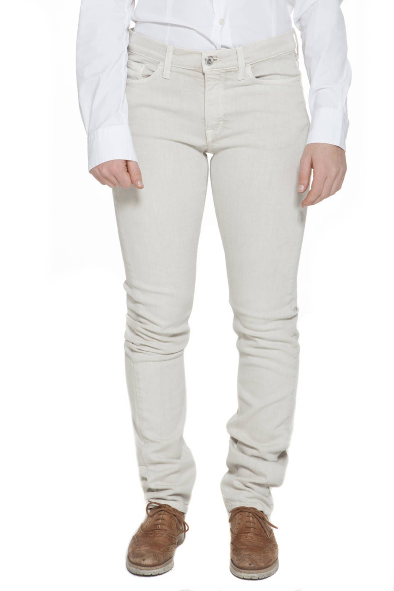 Chic Beige Narrow Leg Trousers