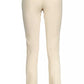 Elegant Beige Trousers with Contrast Details