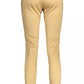 Elegant Beige Slim-Fit Trousers with Logo
