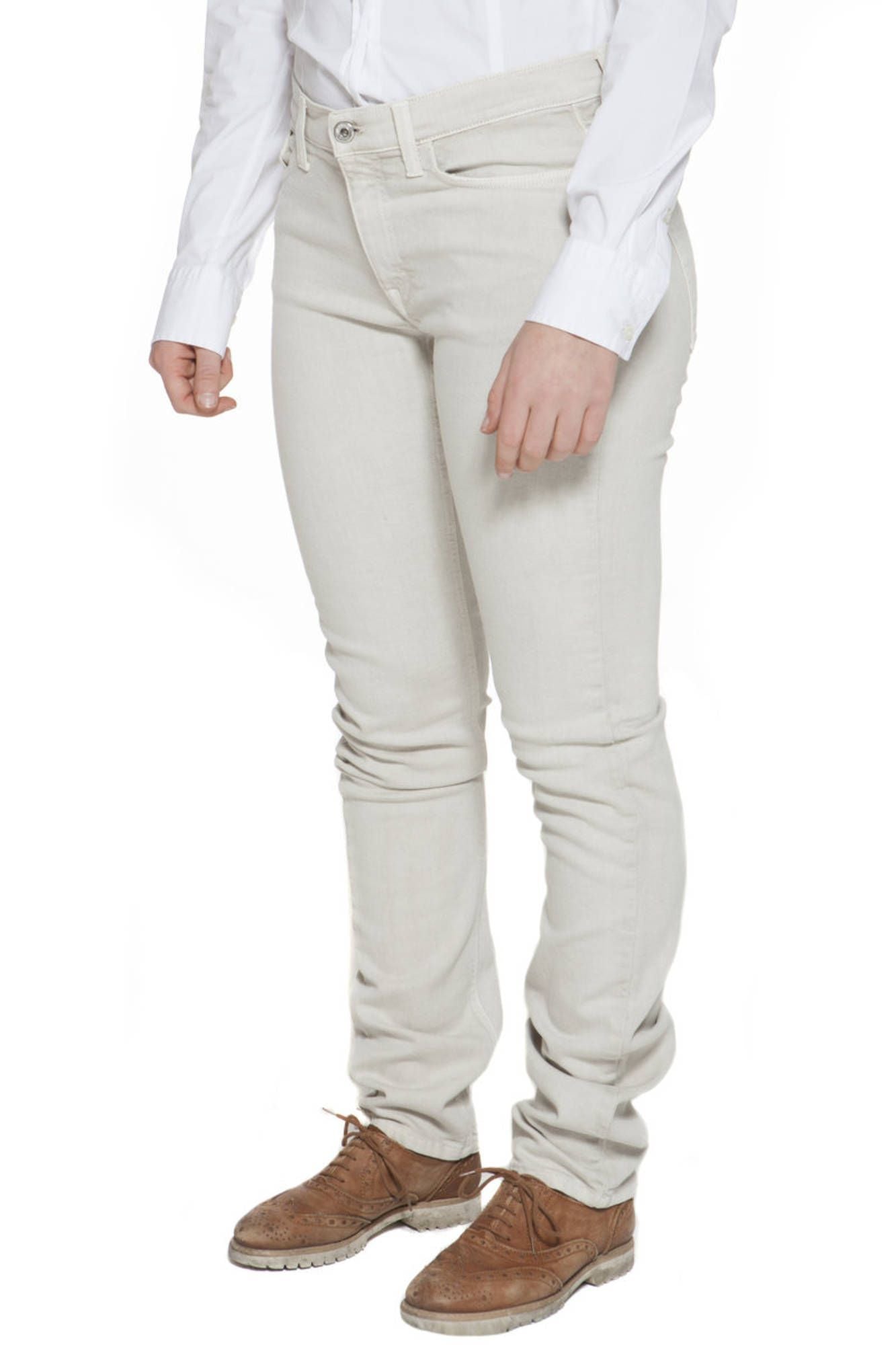 Chic Beige Narrow Leg Trousers