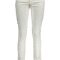 Elegant White Cotton Trousers