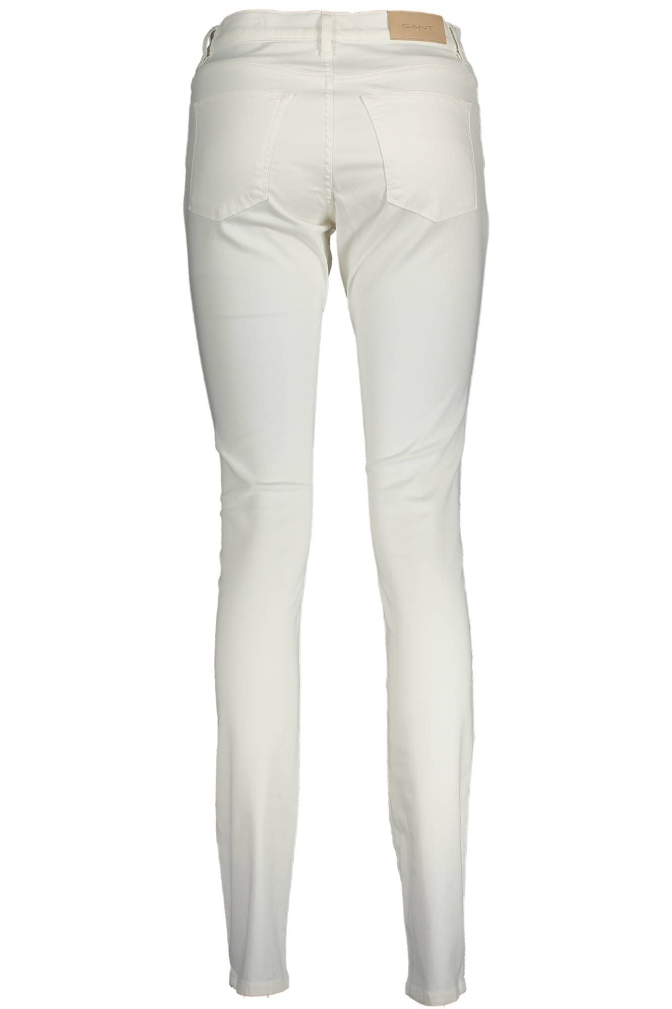 Elegant White Cotton Trousers