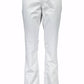 Chic Gray Cotton Trousers with Iconic Logo Detail