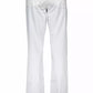 Chic Gray Stretch Cotton Trousers