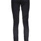 Chic Black Cotton Trousers with Logo Detail