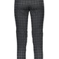 Elegant Side-Zip Black Trousers with Contrasting Details