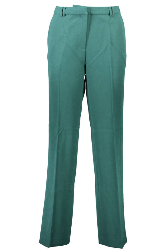 Elegant Green Classic Trousers