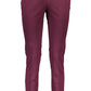 Elegant Purple Four-Pocket Trousers