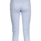 Chic Light Blue Summer Capris