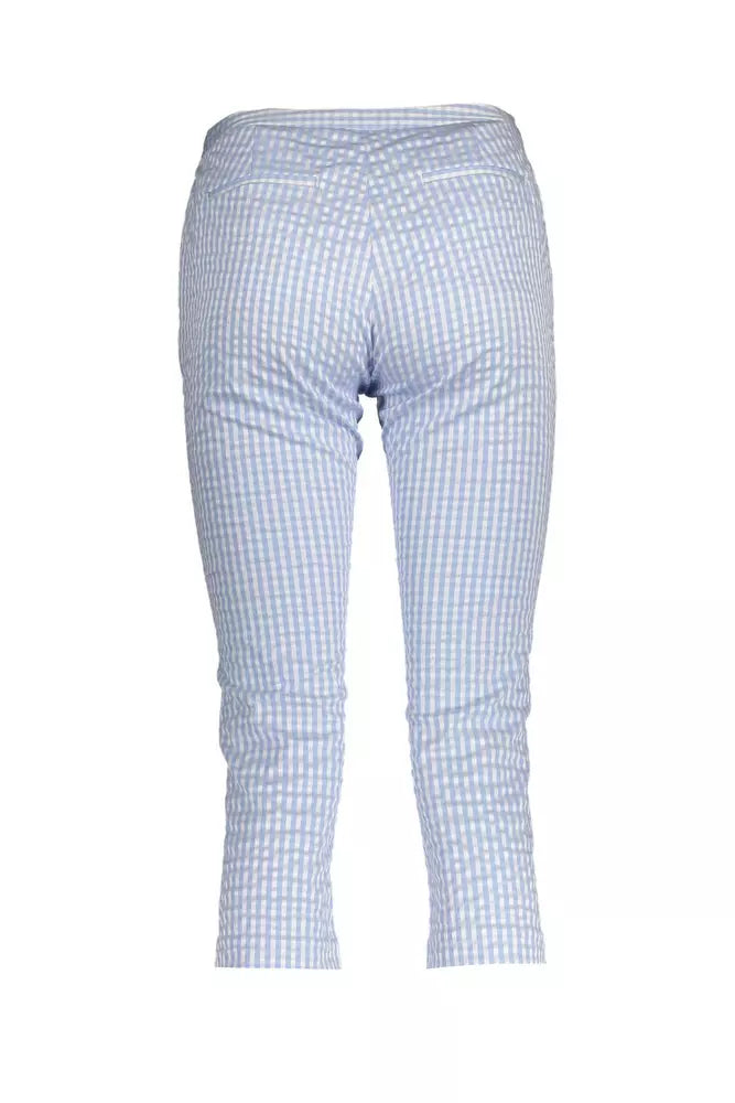 Chic Light Blue Summer Capris