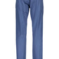 Chic Light Blue Cotton Trousers