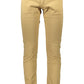 Chic Beige Cotton Trousers for Men