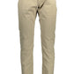 Chic Beige Slim-Fit Trousers with Stretch