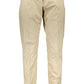 Classic Beige Cotton Stretch Trousers