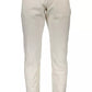 Chic Beige Four-Pocket Cotton Trousers