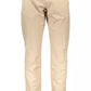 Beige Cotton Stretch Chinos for Sophisticated Style
