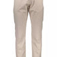 Sophisticated Beige Stretch Cotton Trousers