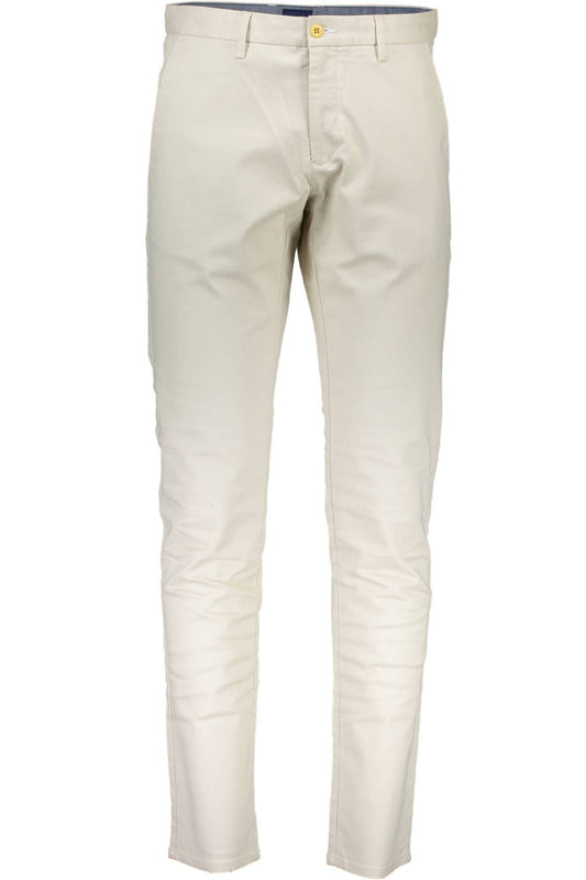 Elegant Beige Cotton Chinos