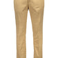 Elegant Beige Cotton Trousers - Timeless Style