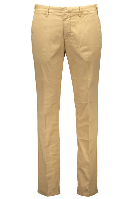 Elegant Beige Cotton Trousers - Timeless Style