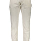 Beige Four-Pocket Cotton Trousers For Men