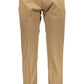 Chic Beige Cotton Stretch Trousers