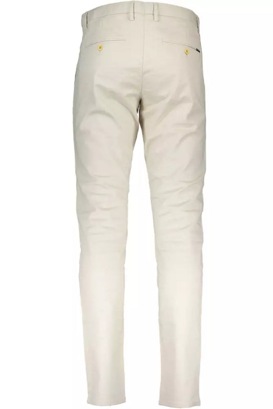 Chic Beige Four-Pocket Trousers