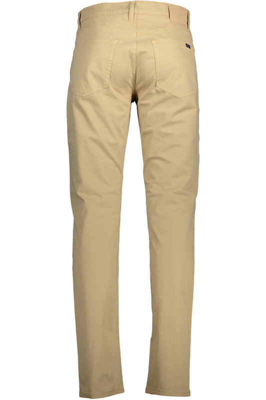 Elegant Slim Fit Beige Chinos