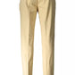 Chic Beige Cotton Stretch Trousers