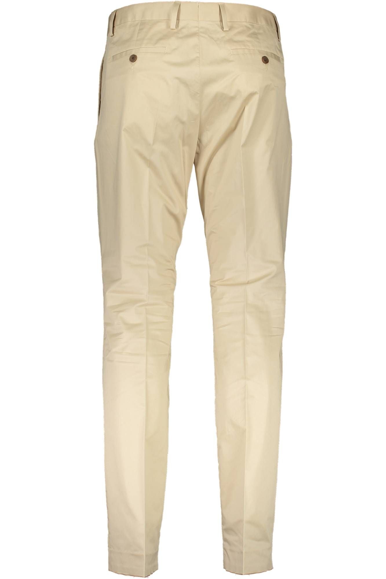 Classic Beige Cotton Stretch Trousers