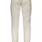 Chic Beige Four-Pocket Cotton Trousers