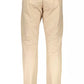 Beige Cotton Stretch Chinos for Sophisticated Style