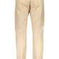 Beige Cotton Four-Pocket Trousers