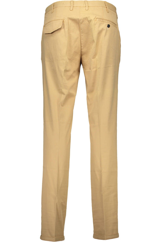 Elegant Beige Cotton Trousers - Timeless Style