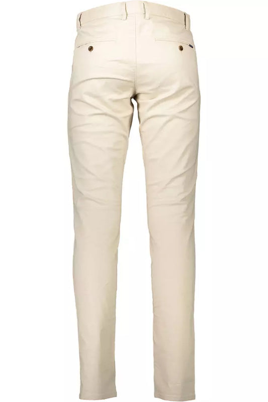 Chic Beige Slim Fit Trousers