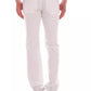Elegant White Cotton Trousers with Tube Leg