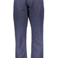 Elegant Blue Cotton Trousers for Men