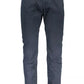 Chic Blue Cotton Stretch Trousers