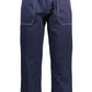 Elegant Blue Organic Cotton Trousers