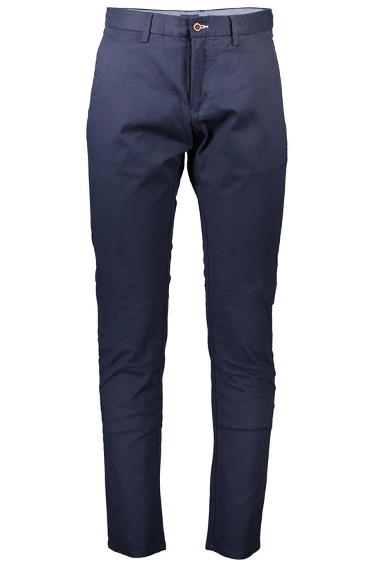 Elegant Slim Fit Cotton Trousers