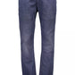 Elegant Blue Cotton Trousers Perfect for Any Occasion