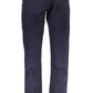 Elegant Blue Cotton Trousers for Men