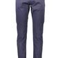 Chic Blue 5-Pocket Cotton Trousers