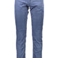 Elegant Blue Cotton Trousers for Men