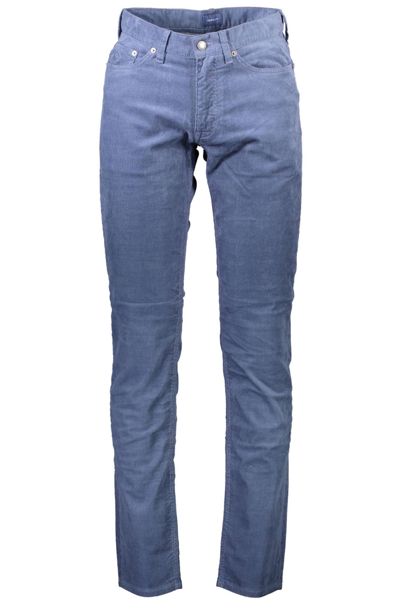 Elegant Blue Cotton Trousers for Men